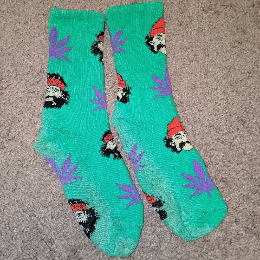 Cheech weed socks